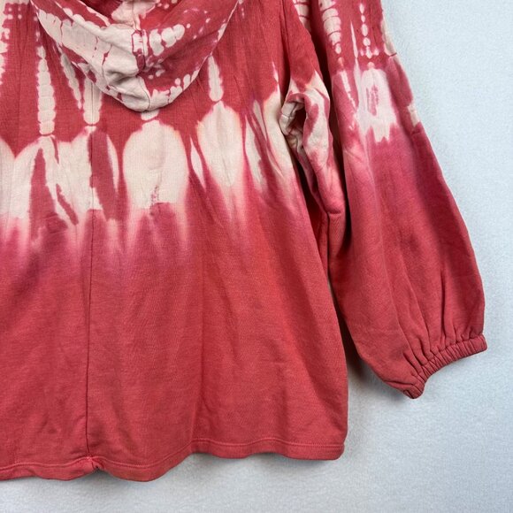 NWT LIVI by Lane Bryant Sweater 22/24 Tie Dye Hood Athleisure Lounge Beach 3X - Picture 11 of 12